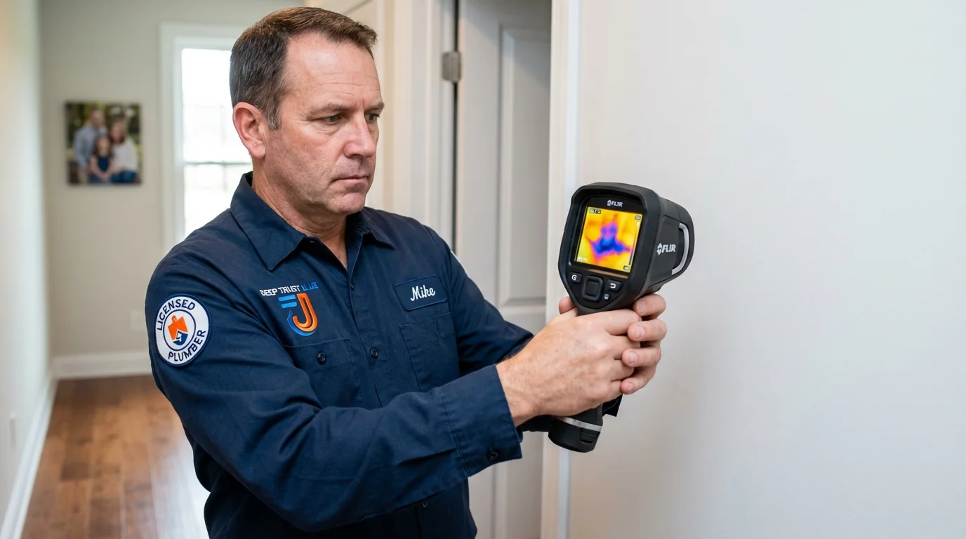 Thermal imaging leak detection by Johns Plumbing LLC in Christiana